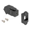 Delock - Adaptér DisplayPort - DisplayPort (F) do Mini DisplayPort (F) úhel, klícový - podpora 8K30 Hz (7680 x 4320), montáž na