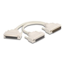 Delock - Serial splitter - DB-50 (M) do DB-50 (F) - 30 cm - krídlové šrouby - béžová