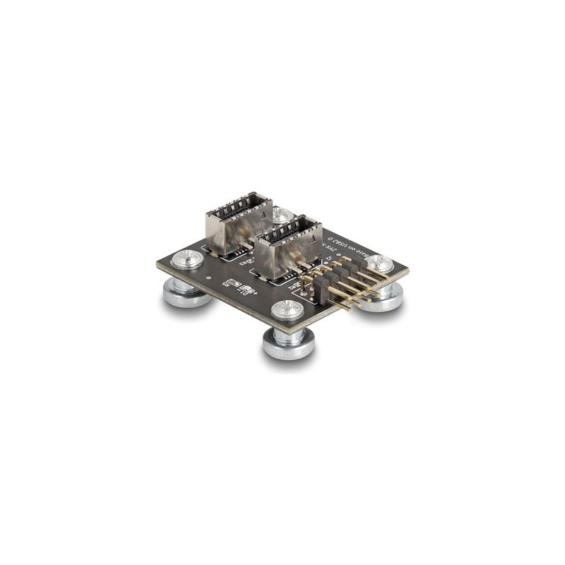 Delock - Sada USB adaptéru - 9 pin USB 2.0 header (M) do 20 pinový USB Typ E (F) Klíc A, zkosený - magnetický