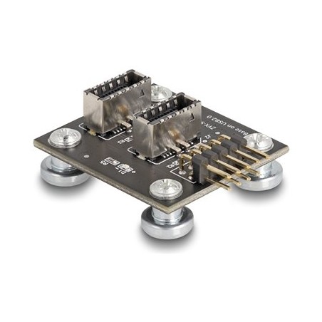 Delock - Sada USB adaptéru - 9 pin USB 2.0 header (M) do 20 pinový USB Typ E (F) Klíc A, zkosený - magnetický