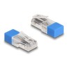 Delock - Sítový konektor - RJ-45 (M) - rezistor 120 ohmu - modrá