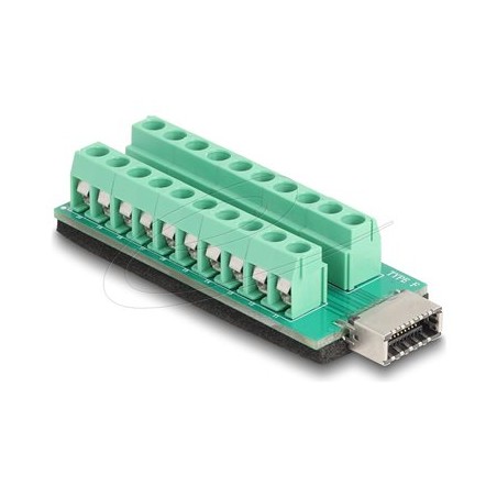 Delock - USB adaptér - 20pinový terminální blok do 20 pinový USB Typ E (F)