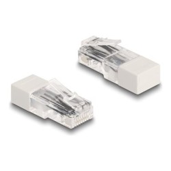 Delock - Sítový konektor - RJ-45 (M) - rezistor 120 ohmu - bílá
