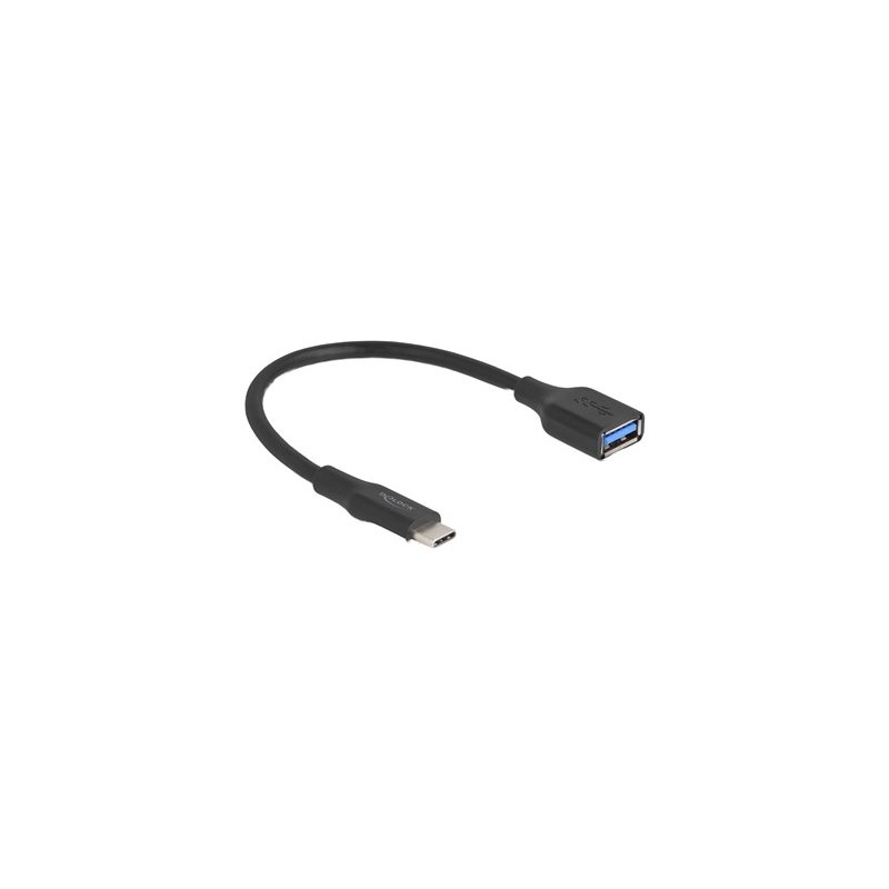 Delock - USB adaptér - 24 pin USB-C (M) do USB typ A (F) - 20 V - 3 A - 19 cm - rychlost prenosu dat až 10 Gbps - cerná