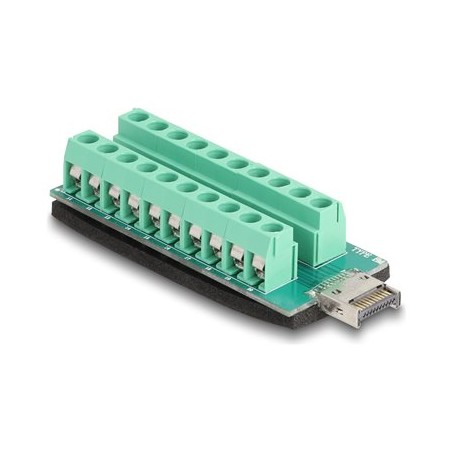 Delock - USB adaptér - 20 pinový USB Typ E (M) Klíc A do 20pinový terminální blok