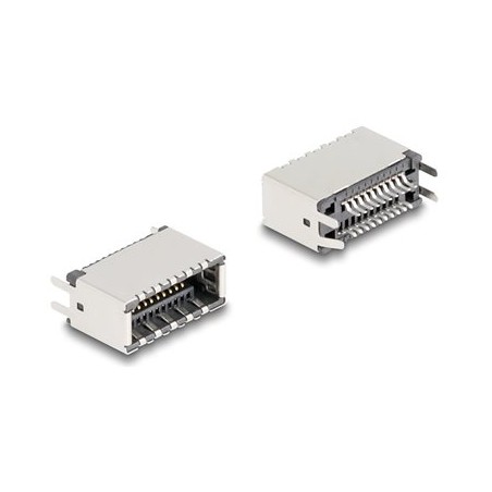 Delock - Konektor USB - 20 pinový USB Typ E (F) Klíc A do 20 pájecích pinu - 100 V - 1.25 A