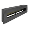 Delock - Jisticová lišta s krytem - montáž na kolejnici DIN - cerná - 3U - 19" 67195