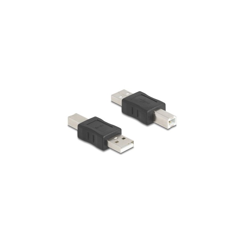 Delock - USB adaptér - USB (M) do USB typ B (M) - USB 2.0 - cerná