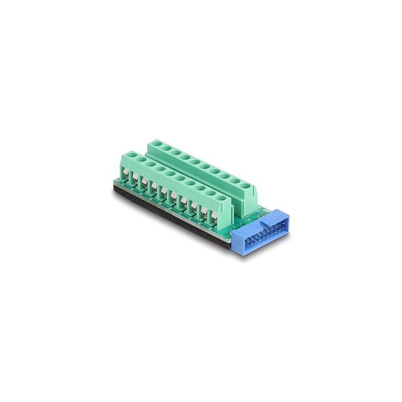Delock - USB adaptér - 20pinový terminální blok do 19pinový USB header (M)