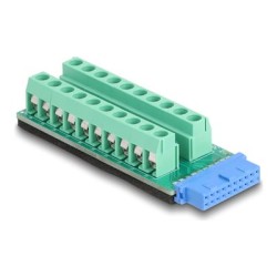 Delock - USB adaptér - 19pinový USB header (F) do 20pinový terminální blok