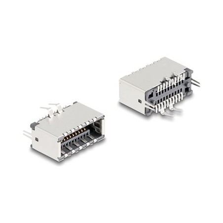 Delock - Konektor USB - 20 pinový USB Typ E (F) Klíc A do 20 pájecích pinu - 300 V - 0.5 A