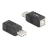 Delock - USB adaptér - USB (M) do USB typ B (F) - USB 2.0 - cerná