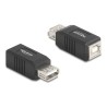 Delock - USB adaptér - USB typ B (F) do USB (F) - USB 2.0 - cerná