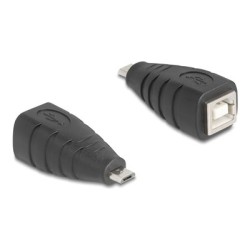 Delock - USB adaptér - Micro USB typ B (M) do USB typ B (F) - USB 2.0 - cerná