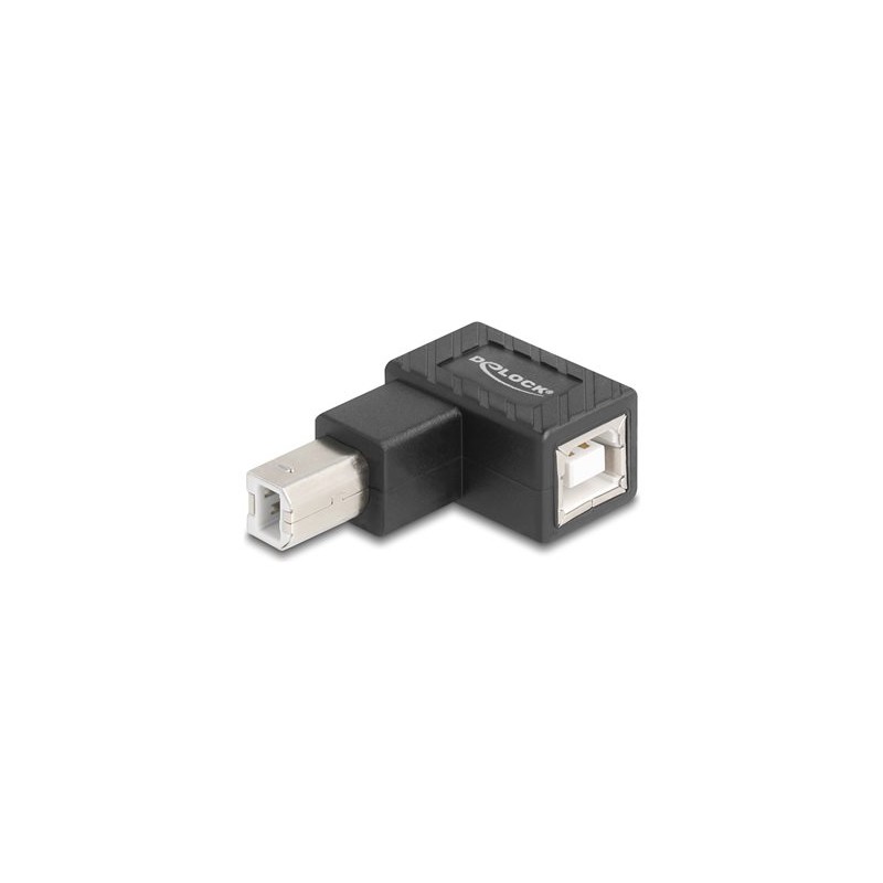 Delock - USB adaptér - USB typ B (M) do USB typ B (F) zahnutý nahoru - USB 2.0 - cerná