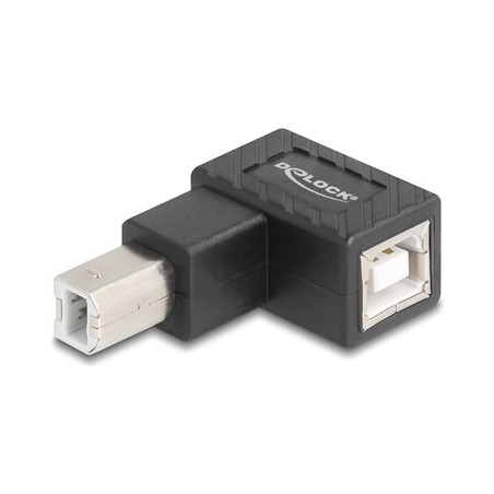 Delock - USB adaptér - USB typ B (M) do USB typ B (F) zahnutý nahoru - USB 2.0 - cerná