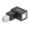 Delock - USB adaptér - USB typ B (M) do USB typ B (F) levý úhel - USB 2.0 - cerná