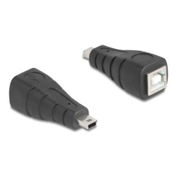Delock - USB adaptér - mini-USB typ B (M) do USB typ B (F) - USB 2.0 - cerná