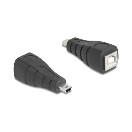 Delock - USB adaptér - mini-USB typ B (M) do USB typ B (F) - USB 2.0 - cerná