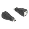 Delock - USB adaptér - mini-USB typ B (M) do USB typ B (F) - USB 2.0 - cerná