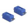 Delock - USB redukce (samcí-samicí) - Micro-USB typu B (M) do Micro-USB typu B (M) - up to 5 Gbps data transfer rate - modrá