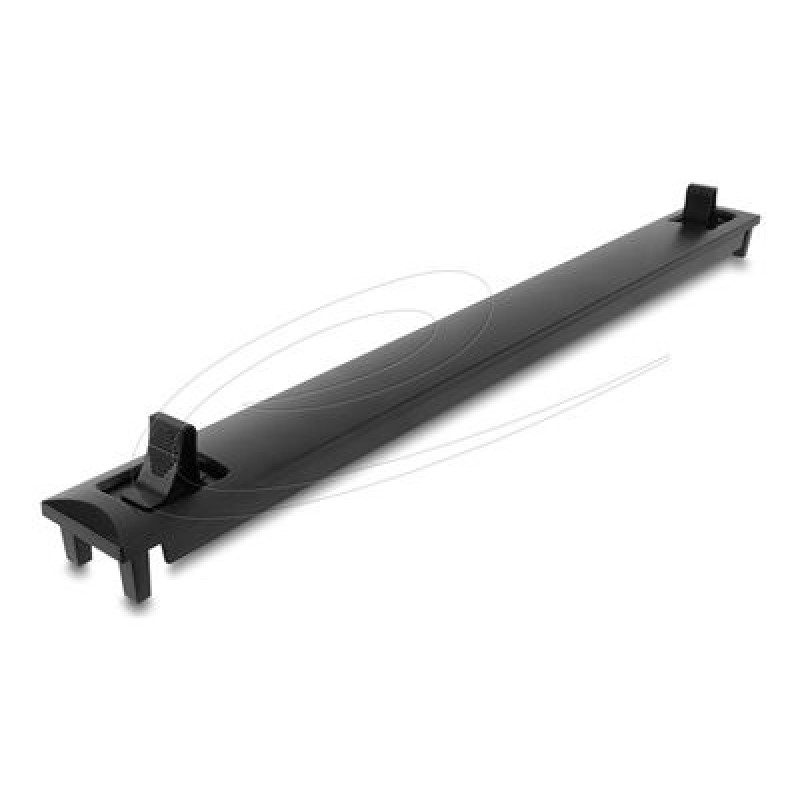 Delock - Zakrývací deska - cerná (RAL 9005) - 1U - 19"