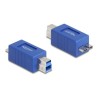 Delock - USB adaptér - USB Type B (M) do Micro-USB Type B (M) - USB 3.0 - up to 5 Gbps data transfer rate - modrá