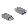 Delock - USB adaptér - 20 pinový USB Typ E (M) Klíc A do USB typ A (F) - 5 V - 3 A - rychlost prenosu dat až 10 Gbps - šedá