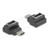Delock - USB adaptér - USB-C (M) do 20 pinový USB Typ E (F) Klíc A, zkosený - 20 V - 3 A - rychlost prenosu dat až 10 Gbps