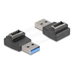 Delock - USB adaptér - USB typ A (M) do 20 pinový USB Typ E (F) Klíc A, zkosený - 5 V - 3 A - rychlost prenosu dat až 10 Gbps