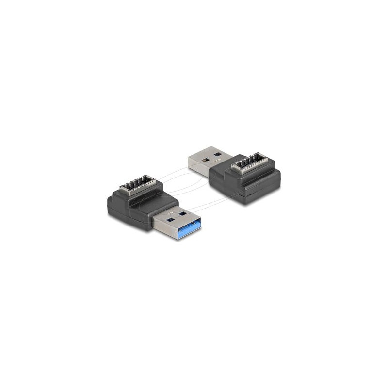 Delock - USB adaptér - USB typ A (M) do 20 pinový USB Typ E (F) Klíc A, zkosený - 5 V - 3 A - rychlost prenosu dat až 10 Gbps