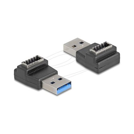 Delock - USB adaptér - USB typ A (M) do 20 pinový USB Typ E (F) Klíc A, zkosený - 5 V - 3 A - rychlost prenosu dat až 10 Gbps