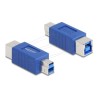Delock - USB adaptér - USB Type B (M) do USB Type B (F) - USB 3.0 - modrá