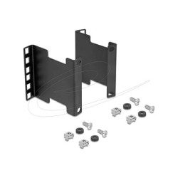 Delock - Montážní sada skríne - serverový rack, adaptér pro rozšírení hloubky montáže, pro prodloužení montážní hloubky až o 10