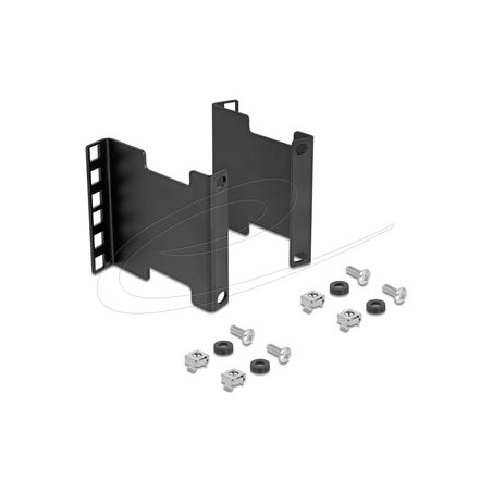 Delock - Montážní sada skríne - serverový rack, adaptér pro rozšírení hloubky montáže, pro prodloužení montážní hloubky až o 10