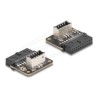 Delock - Interní adaptér USB - 20 pinový USB Typ E (F) Klíc A, zkosený do 20 pinový USB 3.2 header (F) - 5 V - 0.9 A - up to 5