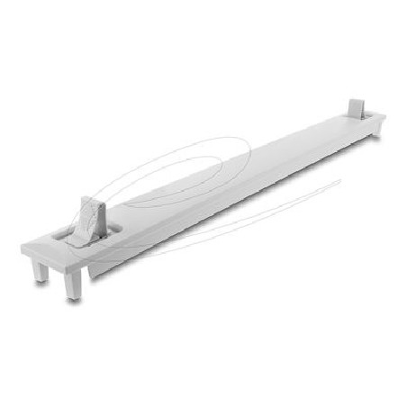Delock - Zakrývací deska - gray (RAL 7035) - 1U - 19"