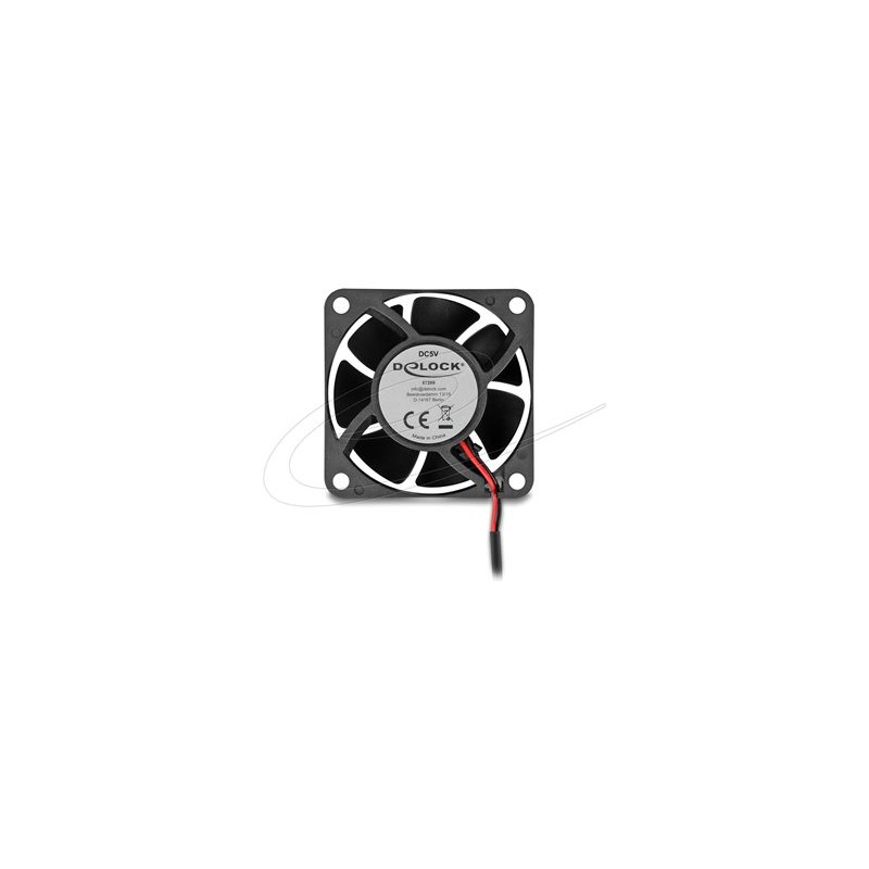 Delock - Ventilátor skríne - axiální - 60 mm - cerná 67289