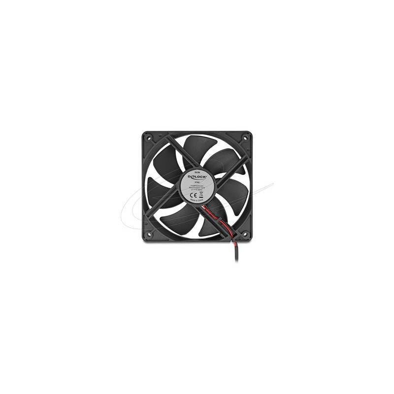 Delock - Ventilátor skríne - axiální - 120 mm - cerná 67292