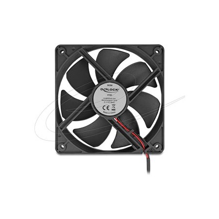 Delock - Ventilátor skríne - axiální - 120 mm - cerná 67292