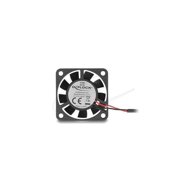 Delock - Ventilátor skríne - axiální - 40 mm - cerná 67286