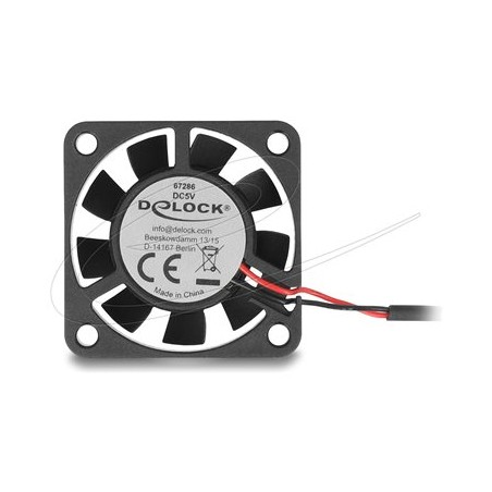 Delock - Ventilátor skríne - axiální - 40 mm - cerná 67286