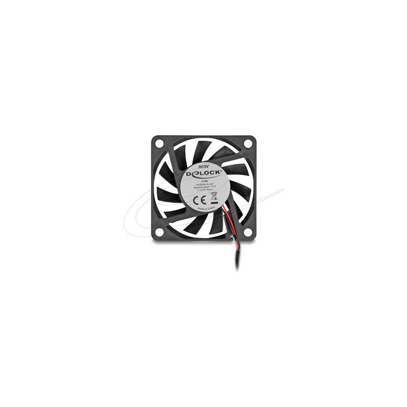 Delock - Ventilátor skríne - axiální - 60 mm - cerná 67288