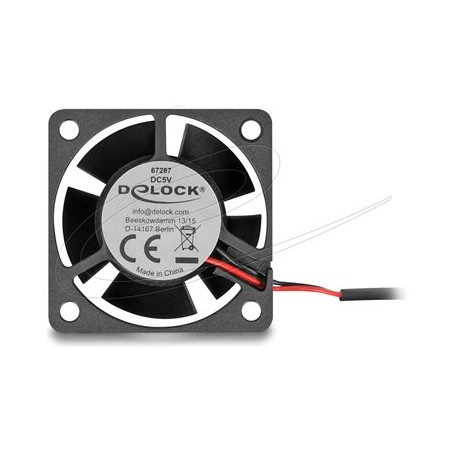 Delock - Ventilátor skríne - axiální - 40 mm - cerná 67287