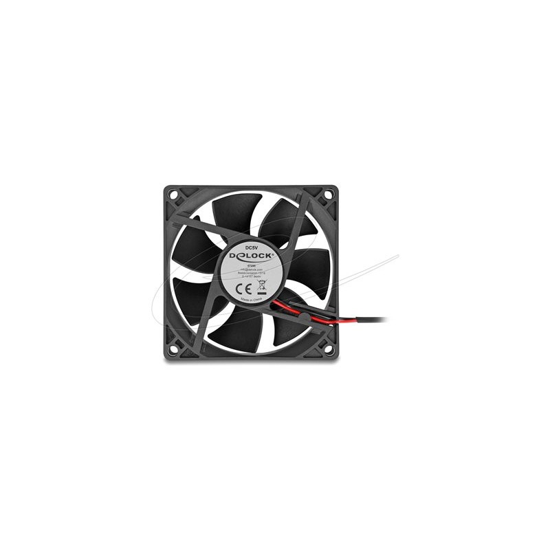 Delock - Ventilátor skríne - axiální - 80 mm - cerná 67290