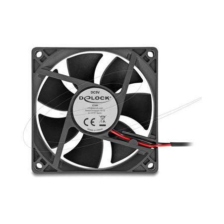 Delock - Ventilátor skríne - axiální - 80 mm - cerná 67290