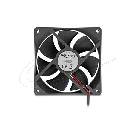 Delock - Ventilátor skríne - axiální - 92 mm - cerná 67291