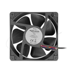 Delock - Ventilátor skríne - axiální - 120 mm - cerná 67298