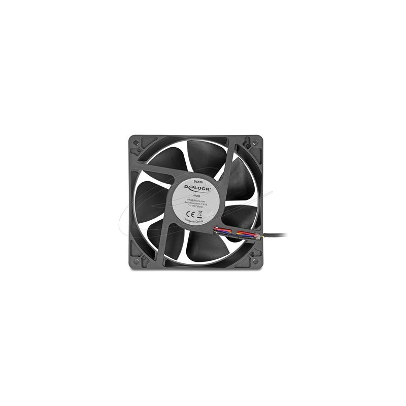 Delock - Ventilátor skríne - axiální - 120 mm - cerná 67298