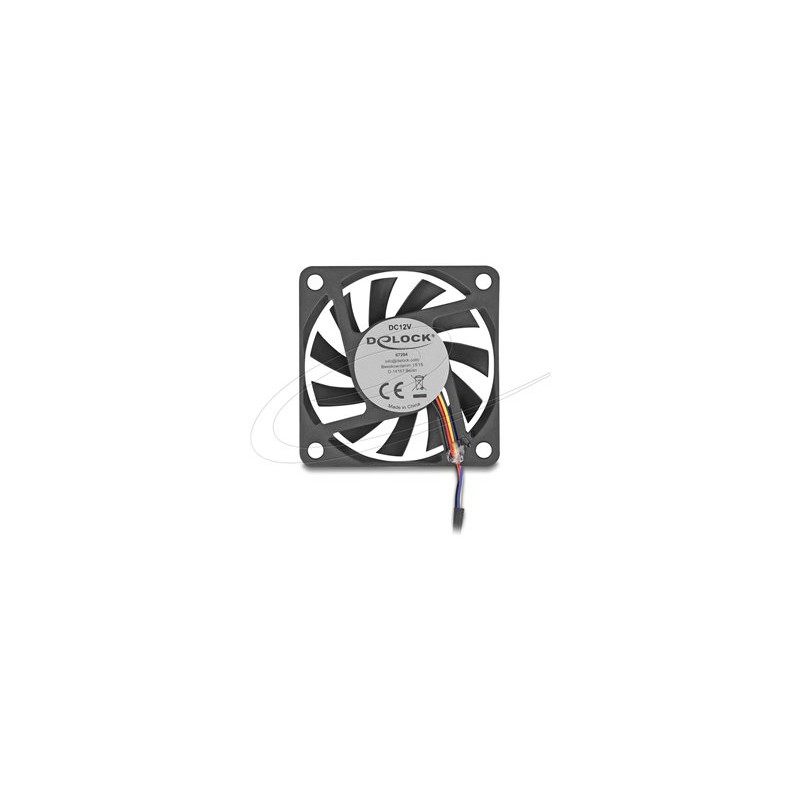 Delock - Ventilátor skríne - axiální - 60 mm - cerná 67294